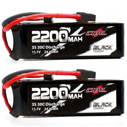 CNHL 2200mAh 3S Lipo Battery 11.1V 30C with XT60 Plug (2 Packs)