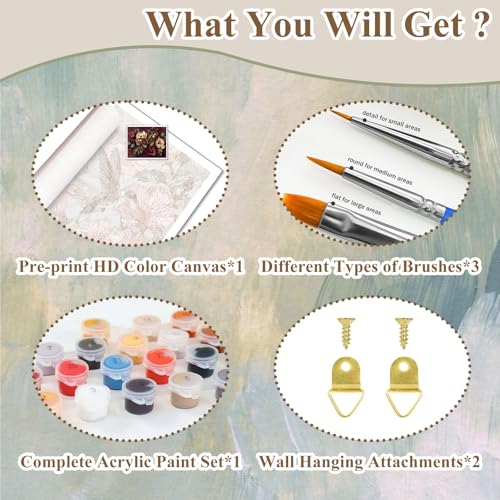 Butterfly Paint by Numbers Kit for Adults, Paint by Numbers for Adults - color: butterfly