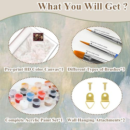 Butterfly Paint by Numbers Kit for Adults, Paint by Numbers for Adults - color: butterfly