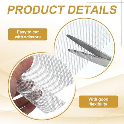 PATIKIL Sculpting Wire Mesh, 15.7" x 1ft Aluminum Wire Mesh Roll for Sculpting Modeling Arts Crafts Clay DIY Projects Model Train Scenery Jewelry Masks Home Decor Art, Silver - size: 15.7" x 1ft