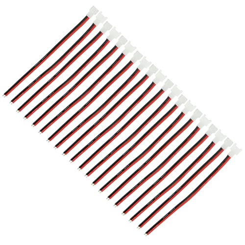 10 Pairs 1S 2-Pin 2.0mm Pitch Connector Cable Male and Female Plug for RC Drone and Remote Control Device
