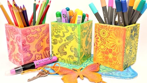 Marabu Art Crayon Shimmer Bundle – 9 Radiant Colors, Watercolor Crayons for Stunning Effects & Blended Artwork