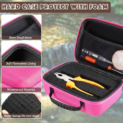 Relaxweex Hard Case with Foam, 11 X 7.8 X 4.3 Inch, Fuchsia - color: Fuchsia, size: 11 x 7.8 x 4.3 Inch
