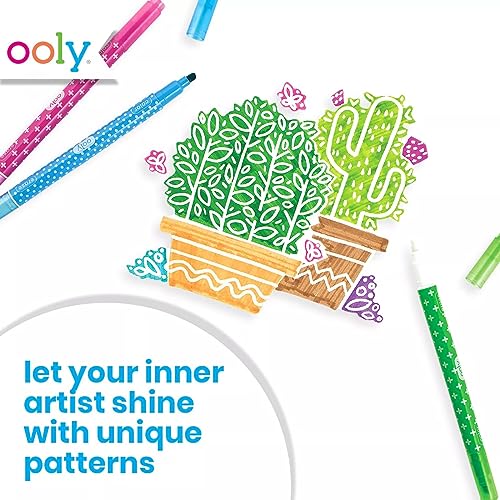 Ooly Make No Mistake Erasable Markers, Set of 12 - color: Erasable