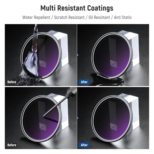 NEEWER 55mm ND2-400 (1-9 Stops) Variable ND Filter with Lens Cap - size: 55mm, style: ND2-ND400