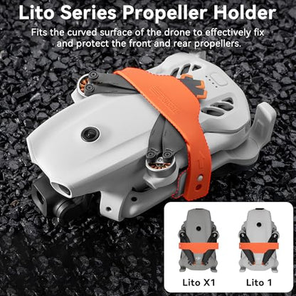 Lito X1 Propeller Holder - Blade Strap Propellers Protector Stabilizer for DJI Lito X1 / Lito 1 Drone Accessories Quick Release Propellers Fixator