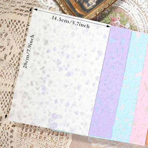 Colorful Textured Art Fabric(embossed paper, Close to A5 size) - color: embossed paper