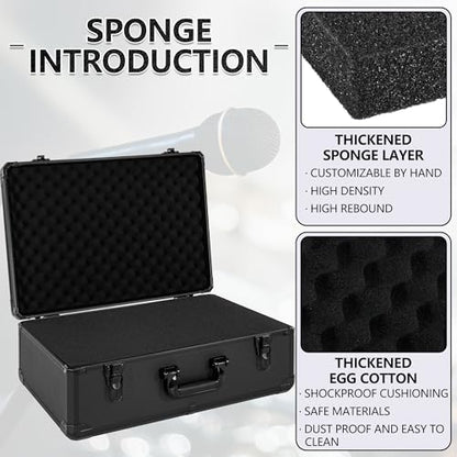 22 Inch Carrying Case with Customizable Pre-Diced Foam - size: 22.1x14.2x7.8 Inch
