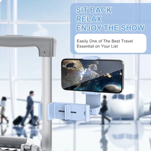 Perilogics Airplane Phone Holder Mount, Plane Travel Essentials (Blue) - color: Blue