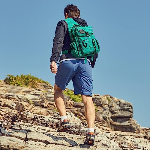 G4Free Large Tactical EDC Sling Bag, Adjustable Holder Backpack for Men - color: Peacock Green