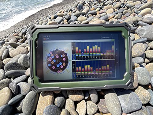 RT71-Pro Ruggedized Tablet - 7" 1200NIT High Bright, 8 Core 2.0GHz, Android 9, 4G LTE, Military Spec in Army Green