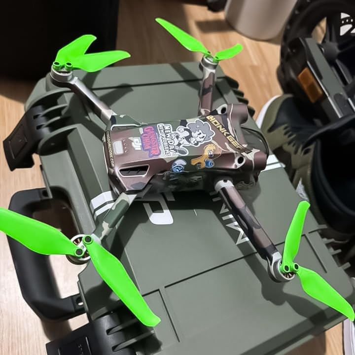 Master Airscrew Stealth Propellers for DJI Mini 3 Pro & Mini 4 Pro - Green, 4 propellers in Set - color: Green