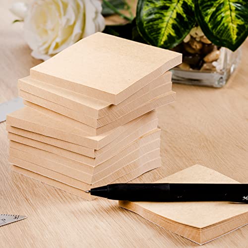 Mr. Pen- Kraft Sticky Notes, 3"x3", 12 Pads, 720 Sheets, Brown - color: Kraft