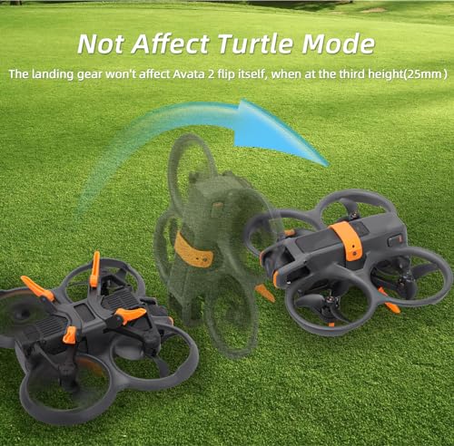 Landing Gear for DJI Avata 2, Adjustable Legs Height Extension Stand Quick Release Bracket for Avata 2 Drone Protection (Gray) - color: Gray