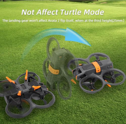 Landing Gear for DJI Avata 2, Adjustable Legs Height Extension Stand Quick Release Bracket for Avata 2 Drone Protection (Gray) - color: Gray