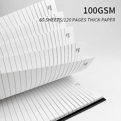 Large Lined Notebook Spiral Notebook 8.5" x 11"-4 Pack LINED Notebook 7mm Ruled Hardcover Notebook 120 Pages 100 GSM Thick Paper Notebook Hardcover Journal for School, Office,Study and Notes - size: A4, style: LINED NOTEBOOK