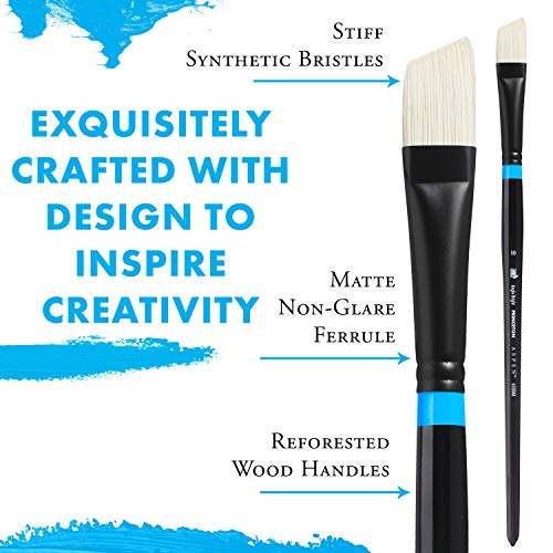 Princeton Aspen Filbert Brush, Synthetic, Long Handle, Size 2, 1 Count - size: Size 2