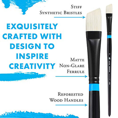 Princeton Aspen Filbert Brush, Synthetic, Long Handle, Size 8, 1 Count - size: Size 8