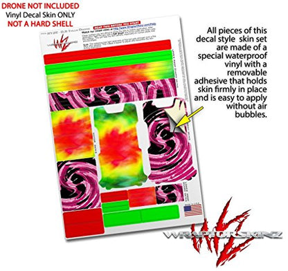 Skin Decal Wrap 2 Pack Compatible with DJI Ryze Tello Tie Dye Drone NOT Included