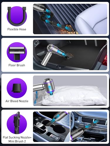 Car Vacuum Cleaner, Cordless Handheld Mini Strong Air Duster Blower