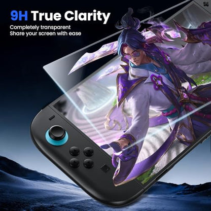 WSKEN for Nintendo Switch 2 Screen Protector - Shatterproof Tempered Glass with Auto-Dust Removal, Zero Bubbles Auto-Alignment, Anti-Scratch Glass Film for Switch 2 (2025) Accessories, 2 PCS