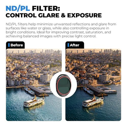 Freewell Bright Day 4-Pack ND/PL Filters for DJI Mavic 4 Pro - style: Bright Day 4Pack