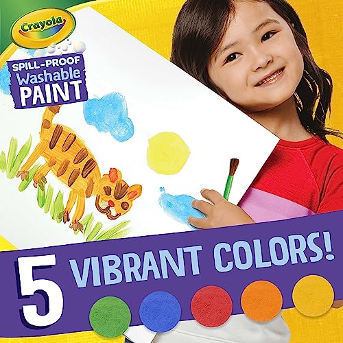Crayola Spill Proof Paint Set Washable Paint Set for Kids, Arts & Crafts - size: 1 Count (Pack of 1)