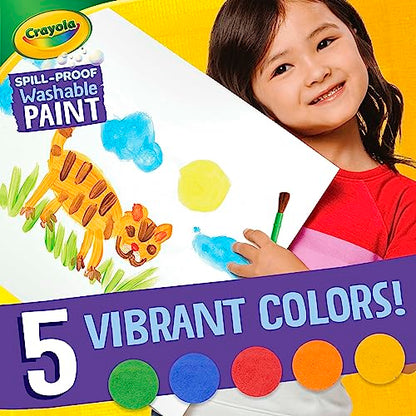 Crayola Spill Proof Paint Set Washable Paint Set for Kids, Arts & Crafts - size: 1 Count (Pack of 1)