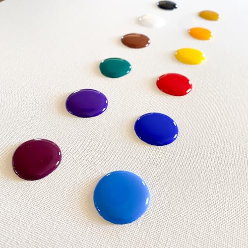 milo Acrylic Paint Set, 12 Primary Colors, 16 oz Bottles, Semi-Gloss - style: Primary Set 12 x 16 oz