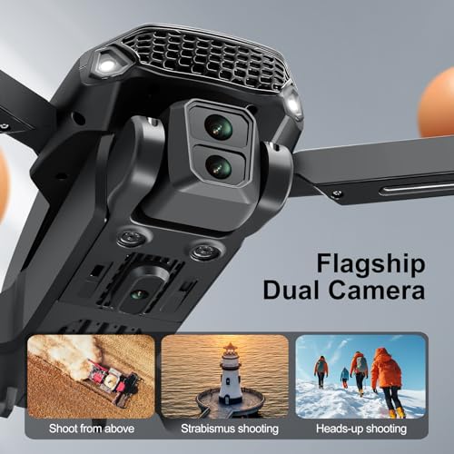 E88 PRO Drone, 4.91 Inches Screen Controller with SD card, 2 batteries. - color: Gray-2 batteries