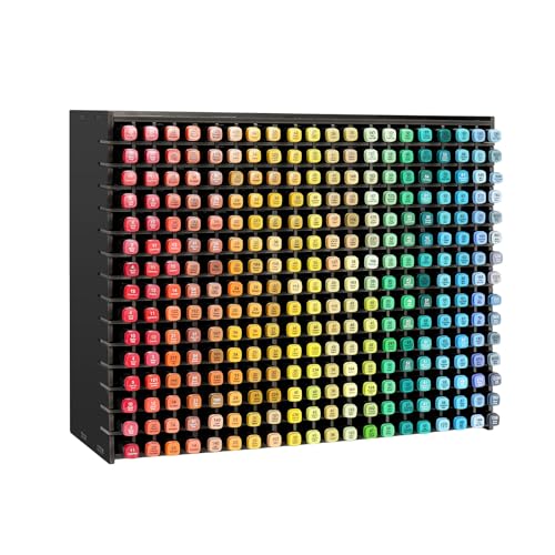 SANFURNEY Art Marker Storage Rack for 300 Markers, Black - size: Rack for 300 Markers - Black