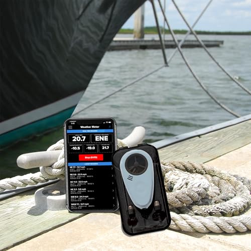 WeatherFlow - WINDmeter- A Wireless Pocket-Sized Anemometer That captures Highly Accurate Wind Measurements. Capture & Share Wind speeds & Direction with Accuracy and a Bluetooth Connection to apps.
