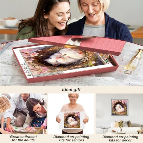 Acudotr Hamster Diamond Art Kits for Adults, DIY Home Decor, 12x12 Inch