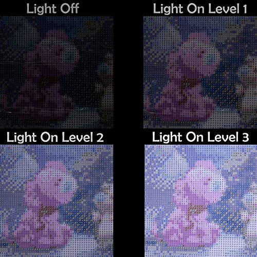 A4 LED Light Pad for Diamond Paint Kits, Super Bright USB Powered Light Board Kit with Detachable Stand, and Black Pad Clip (Pad and Bag)