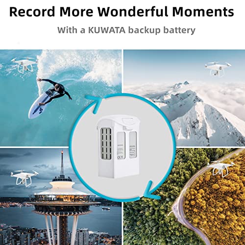 KUWATA Intelligent Flight Battery for DJI Phantom 4 Pro, Phantom 4 Advanced/RTK, 5870mAh, Camera Drone Extended Battery