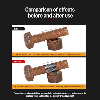 271 Red High Strength Threadlocker- 8.45Oz/250ml High Cost-Performance Ratio - Medium Viscosity Glue,Easy Infiltrated Thread Lock - Permanent Adhesive for Bolts & Nuts - Quick Cure Formula - style: $39.99/250ML