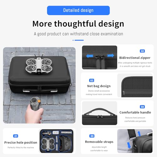 Neo 2 Carrying Case, Portable Shoulder Bag Trave case for DJI Neo 2 Drone
