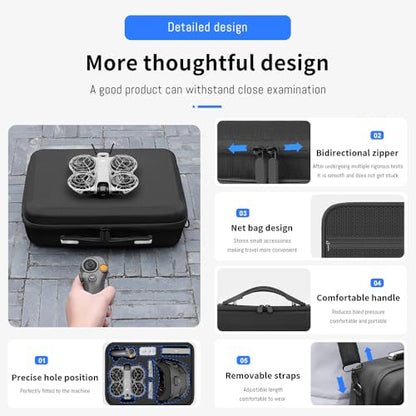 Neo 2 Carrying Case, Portable Shoulder Bag Trave case for DJI Neo 2 Drone