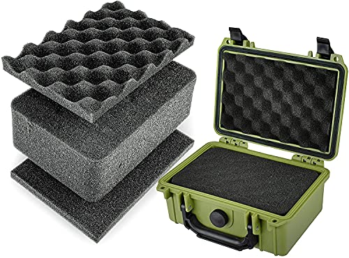 Eylar Protective Gear and Camera Hard Case TSA Approved 8.12 inch 6.56 inch 3.56 inch, Customizable Pluck Foam, Lockable for Cameras, Lenses, Drones, Gear (Custom Logo) - color: Custom Logo