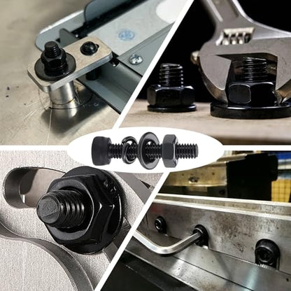 520Pcs M4 Screw Kit, Hex Socket Head Cap M4 Screws, M4 Bolts Nuts Washers - color: Black, size: Black M4 (520 Pcs)
