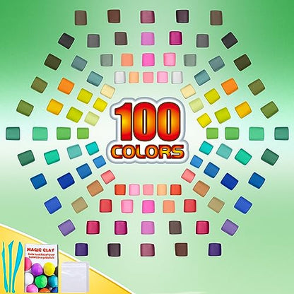 ESSENSON Air Dry Clay, 100 Colors - color: 100 Colors