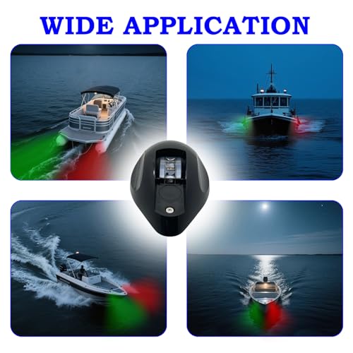 Red/Green Boat Navigation Lights, Waterproof Marine Bow Light - color: Red / Green-separate