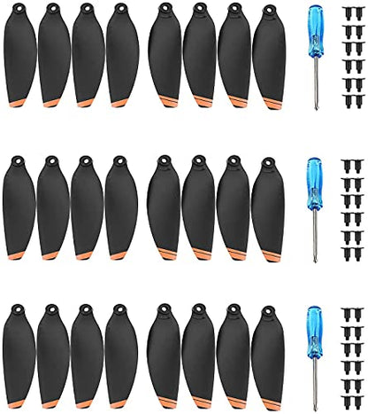 24Pcs Propellers for DJI Mini 4K Drone - for Mavic Mini 2/2 SE Accessories - style: 24pcs mini props (Orange)