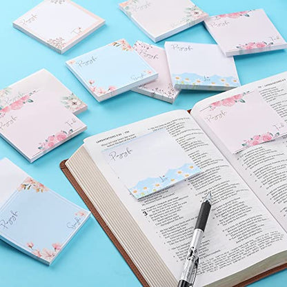 Mr. Pen- Floral Sticky Notes, 3"x3", 12 Pads, 700 Sheets, Colorful - color: Floral