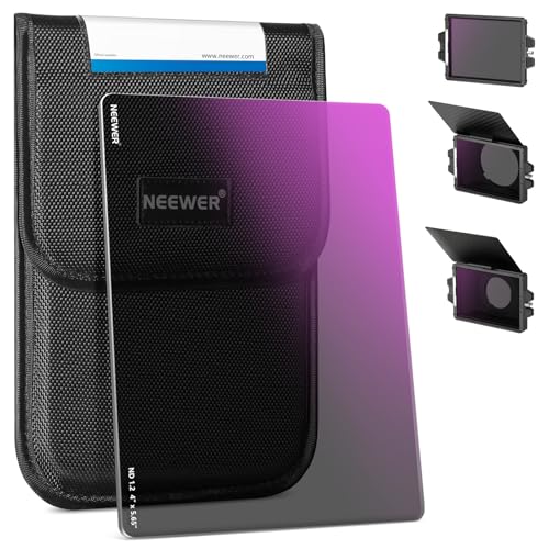 NEEWER ND1.2 (4 Stops) Square ND Filter, 4"x5.65" Dual Sided 30 Multi Nano Coated Cinema Neutral Density Filter for NEEWER Matte Box Compatible with Tilta Compatible with SmallRig - style: ND1.2(4 Stops)