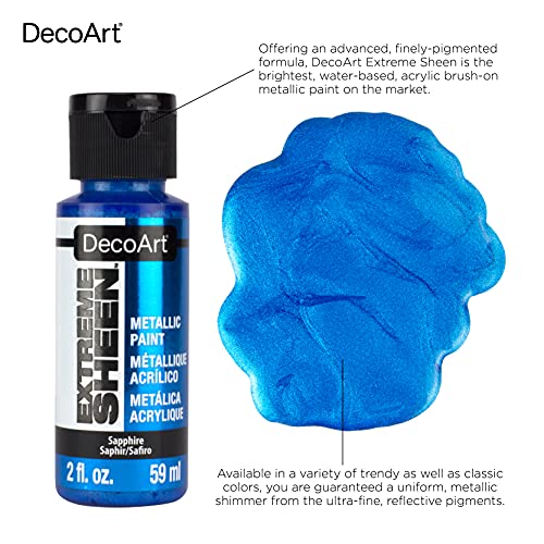DecoArt 2 Ounce, Sterling Silver Extreme Sheen Acrylic Paint, 2 Fl Oz (Pack of 1) - color: Sterling Silver, size: 2 Fl Oz (Pack of 1)