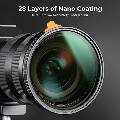 K&F CONCEPT 55mm Black Diffusion 1/4 & Variable ND2-400 2 in 1 Lens Filter - size: 55mm