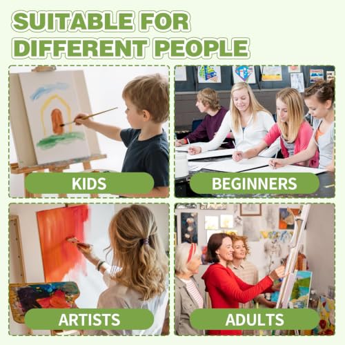 ESRICH 6 Pack 8x10 Primed Canvas Boards for Painting, Ideal for Starter - size: 8x10in