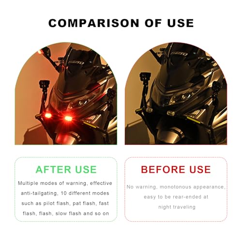 4PCS Wireless LED Strobe Lights with Remote Control, 8 Colors USB Rechargeable Anti-Collision Flashing Light, High Brightness Emergency Warning Light for Car Drone Motorcycle