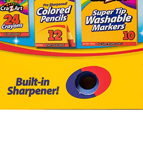 Cra-Z-Art 96ct Crayons in Flip-Top Box with Sharpener